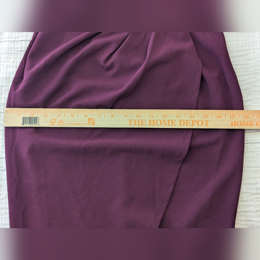 Lulus So Flirty Burgundy One-Shoulder Cutout Asymmetrical Formal Prom Dress, M - Picture 13 of 14